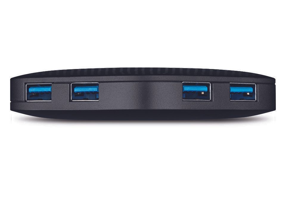 TP-LINK UH400 4-Port USB 3.0 Hub, schwarz
