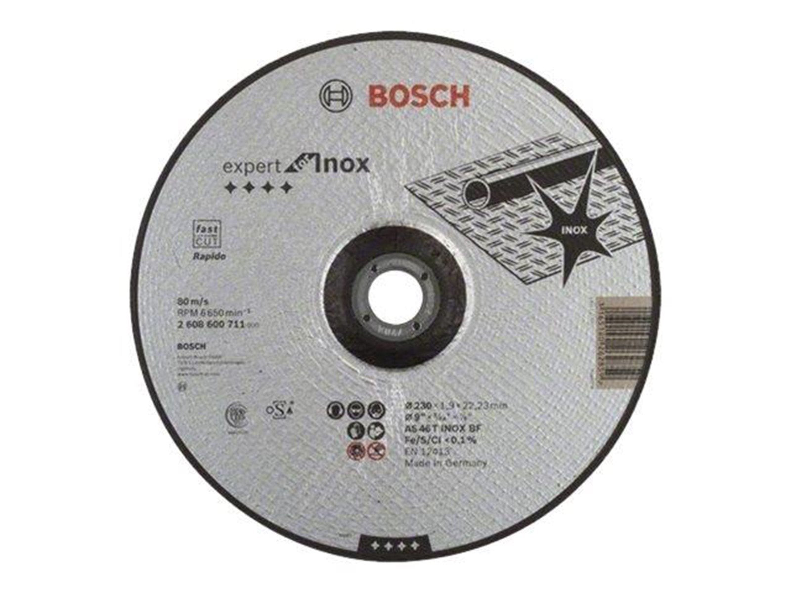 Bosch Expert for INOX - Rapido AS 46 T INOX BF