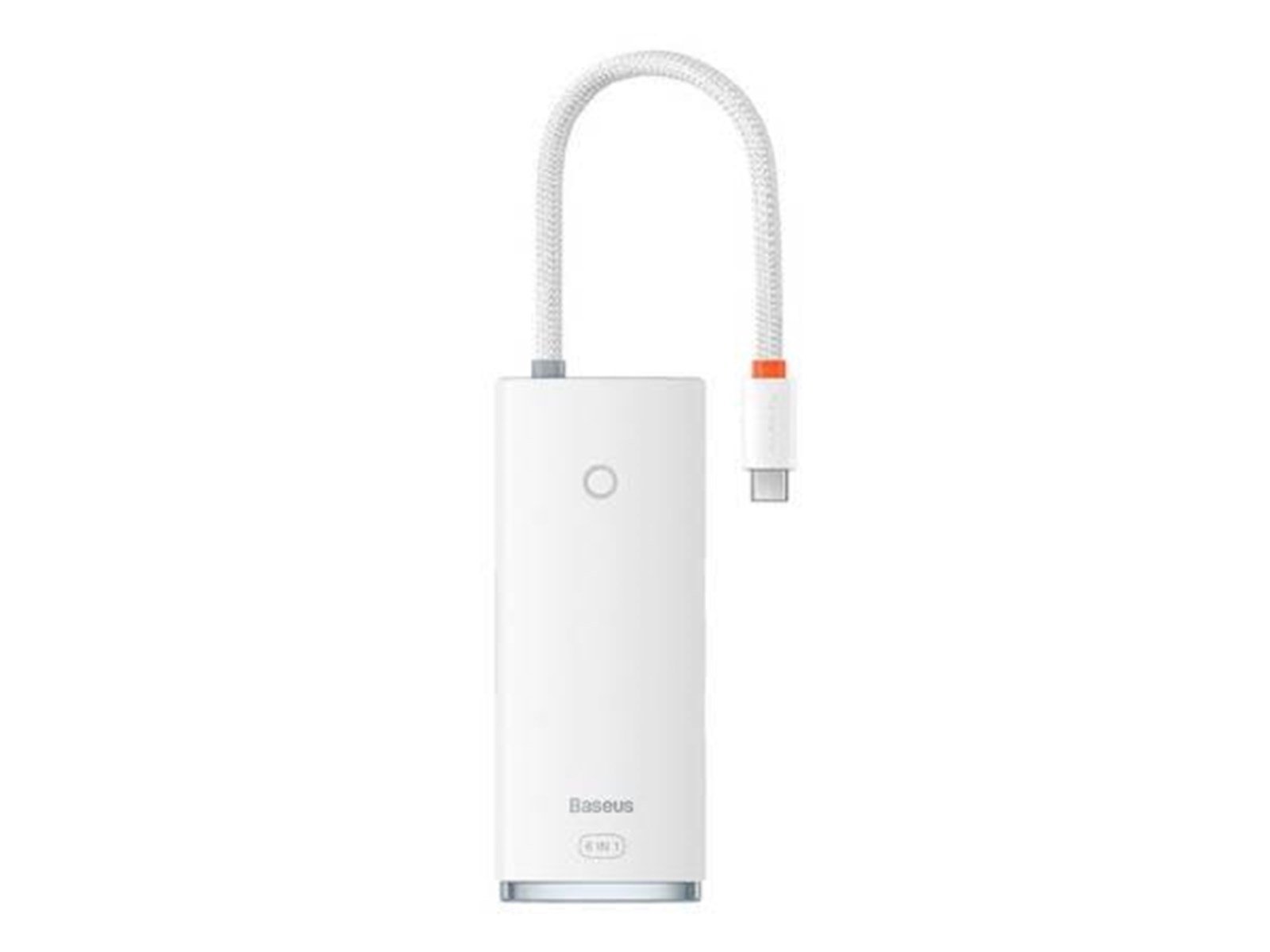 Baseus Lite Series Hub 6w1 USB-C to 2x USB 3.0 + USB-C PD + HDMI + SD/TF (white) USB-Hubs - USB 3.0 - 5 - Weiß