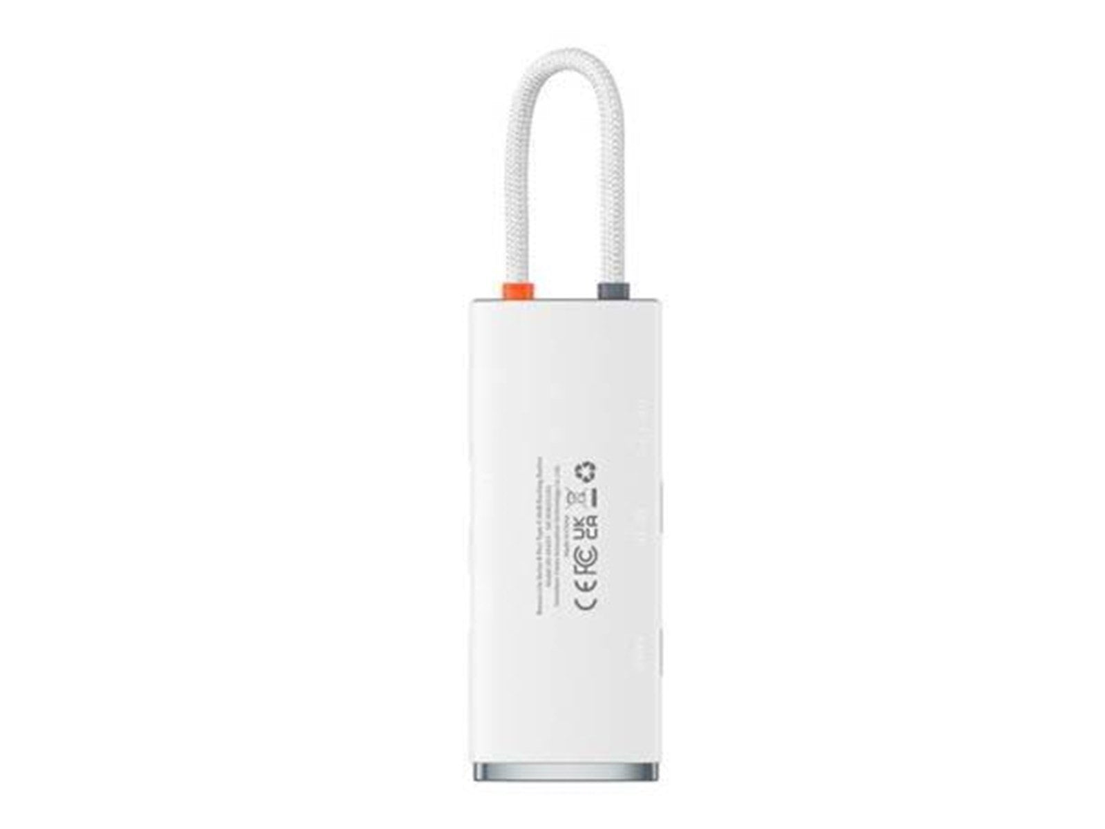 Baseus Lite Series Hub 6w1 USB-C to 2x USB 3.0 + USB-C PD + HDMI + SD/TF (white) USB-Hubs - USB 3.0 - 5 - Weiß