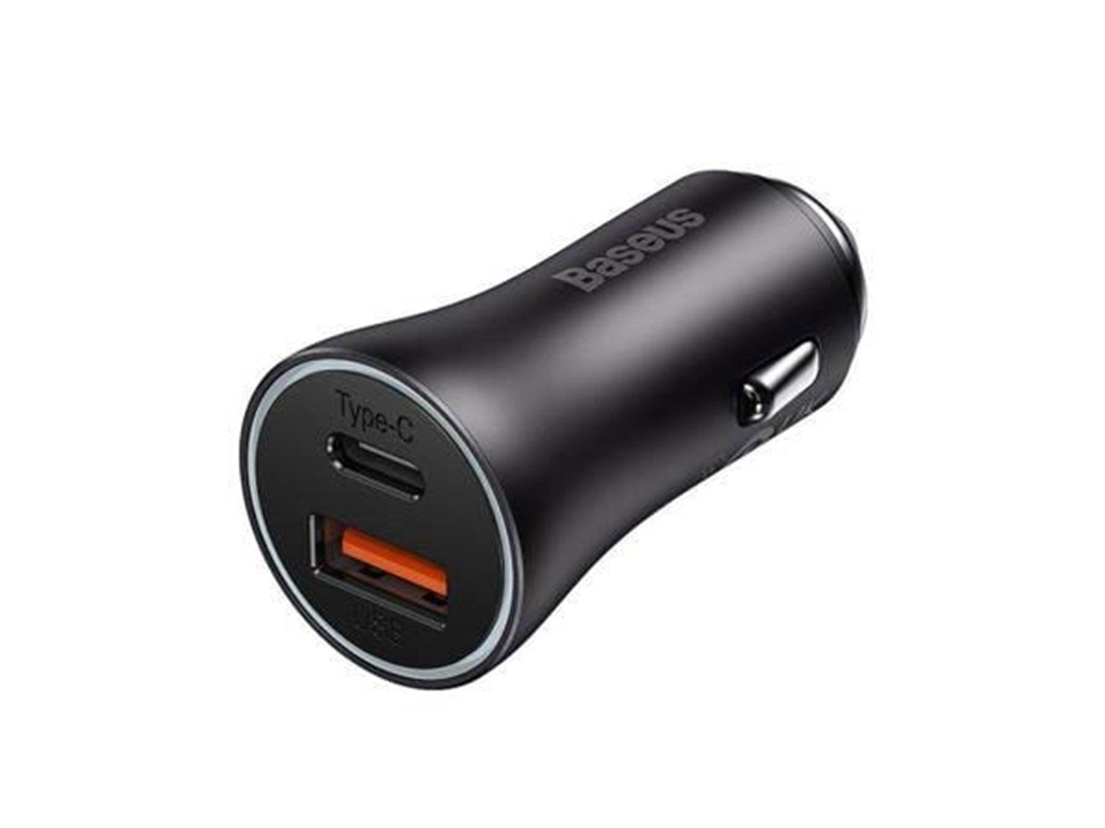 Baseus Car charger  Golden Contactor Max USB + USB-C 60W (grey)