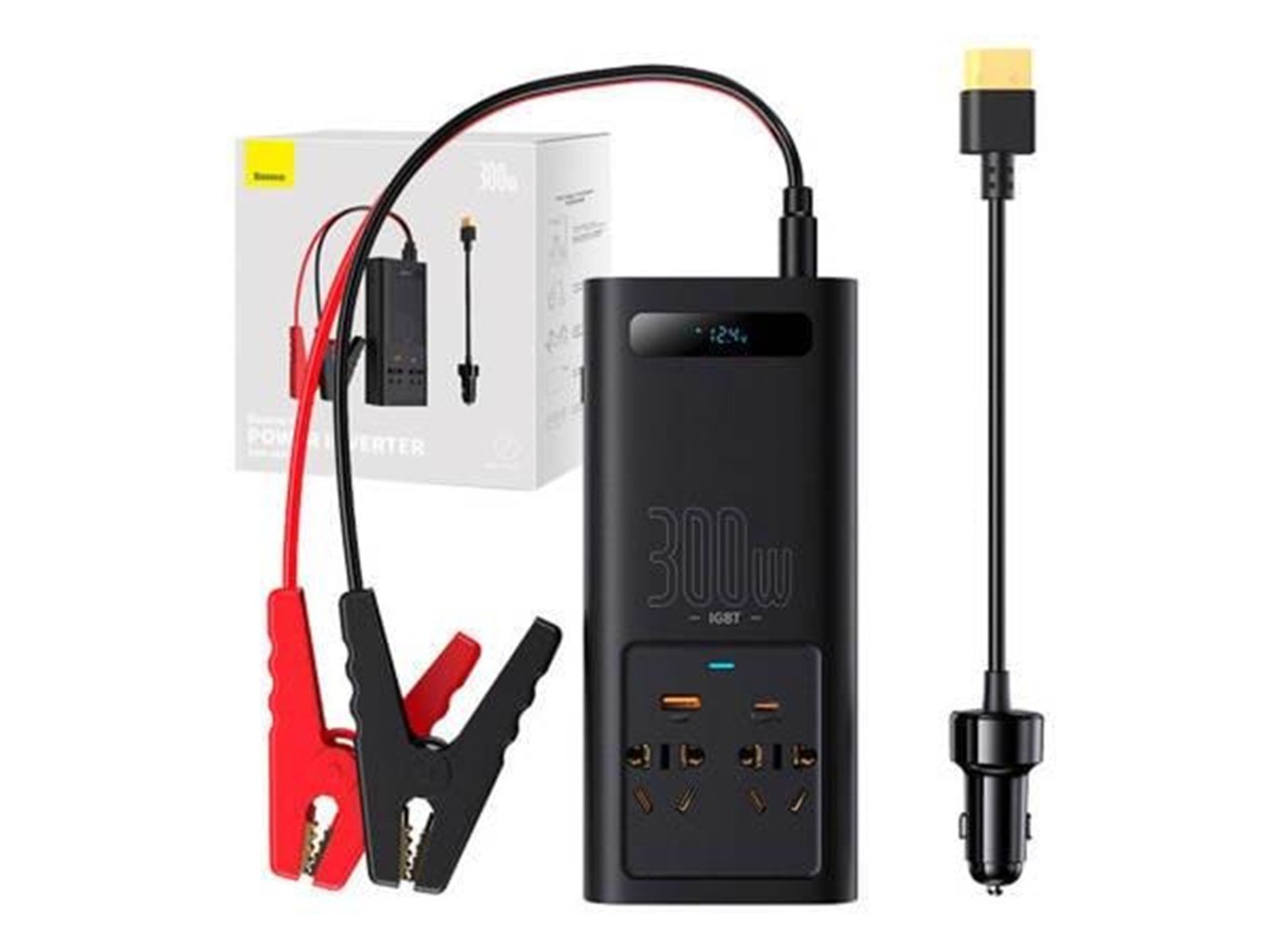 Baseus Power Inverter  300W (220V CN/EU) (black)