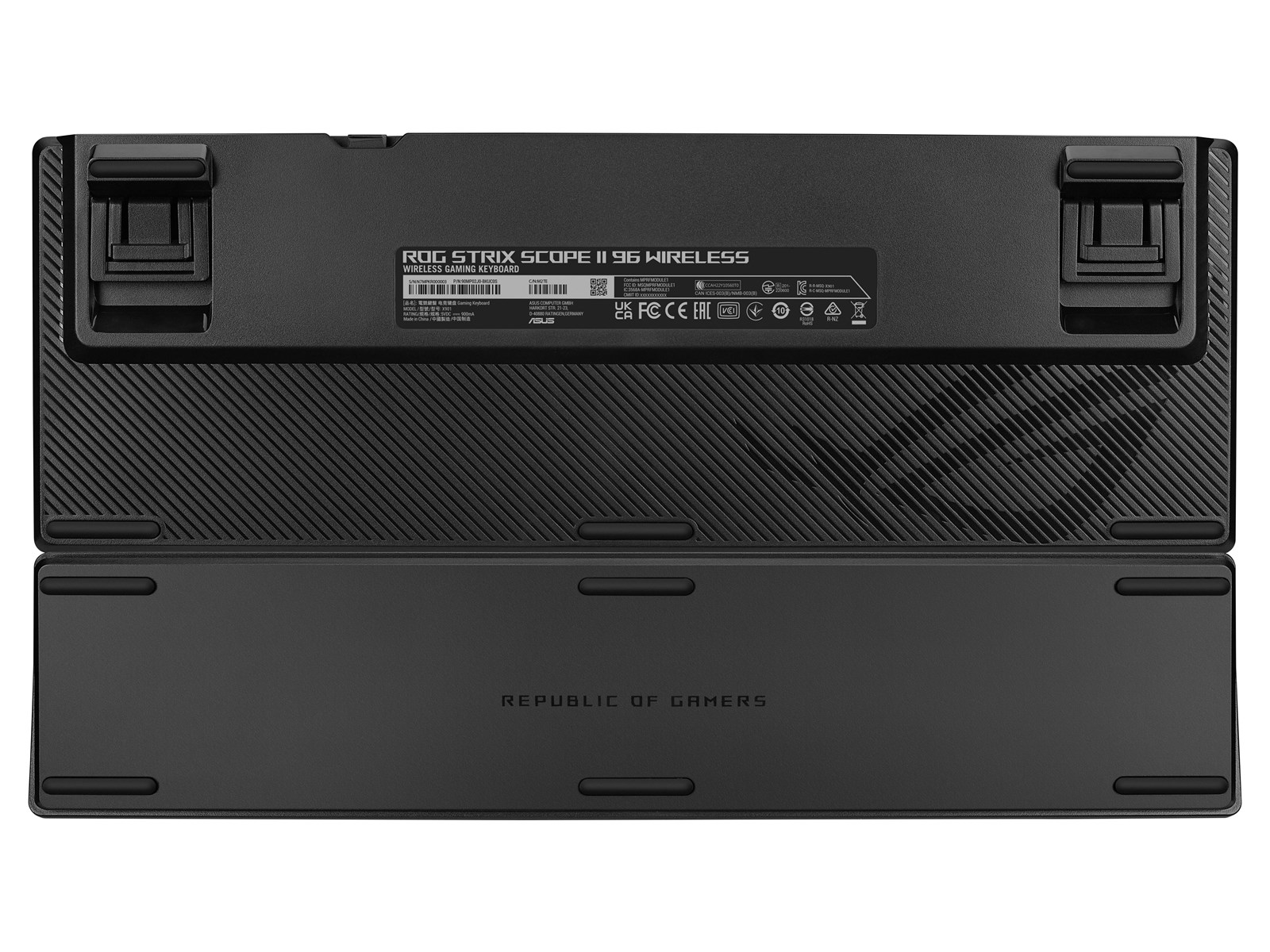 ASUS ROG Strix Scope II 96 Wireless - DE - Gaming Tastaturen - Deutsch - Schwarz