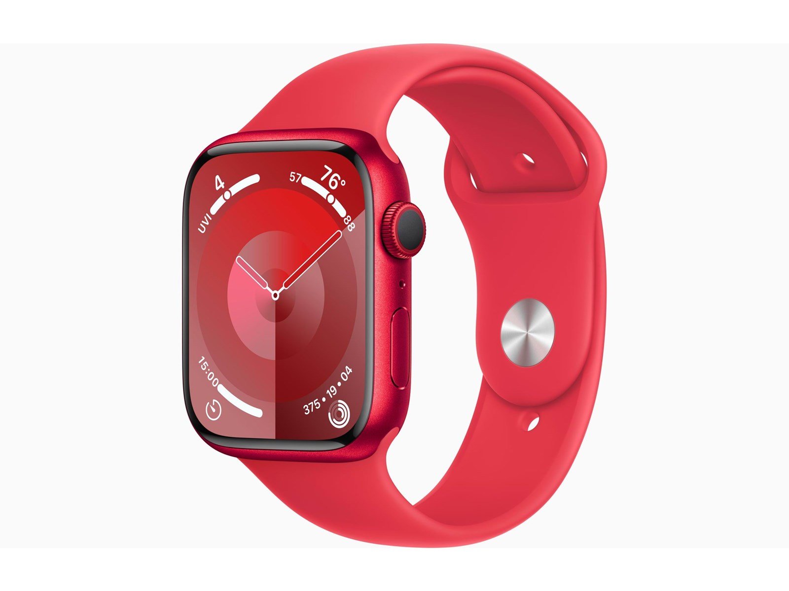 Apple Watch Series 9 GPS 45mm - (PRODUCT)RED Aluminium Case with (PRODUCT)RED Sport Band - S/M