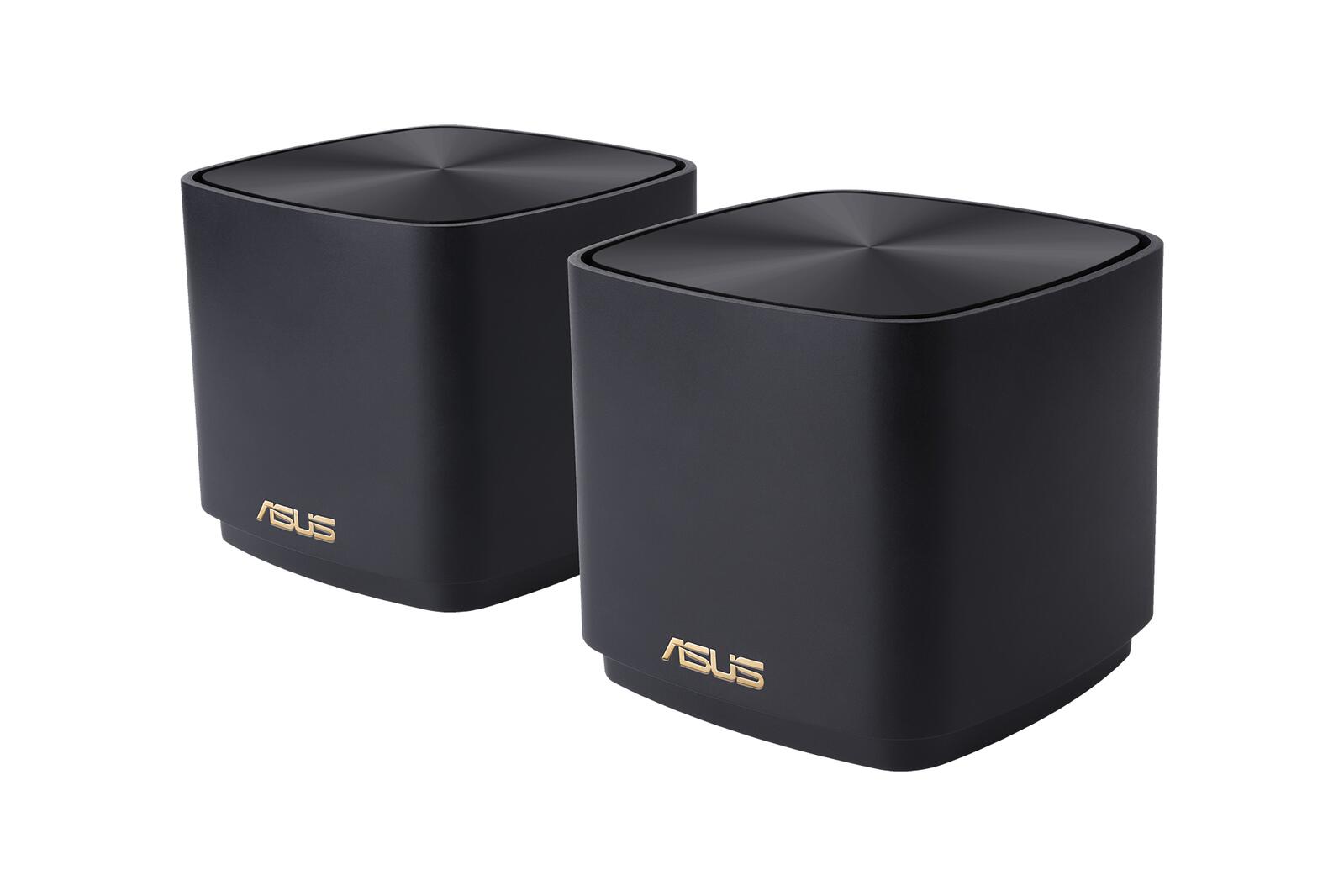 ASUS ZenWiFi XD4 Plus 2er Set AX1800 Whole-Home Mesh WiFi 6 System kombinierbarer Router (bis zu 306m² Abdeckung, AiMesh