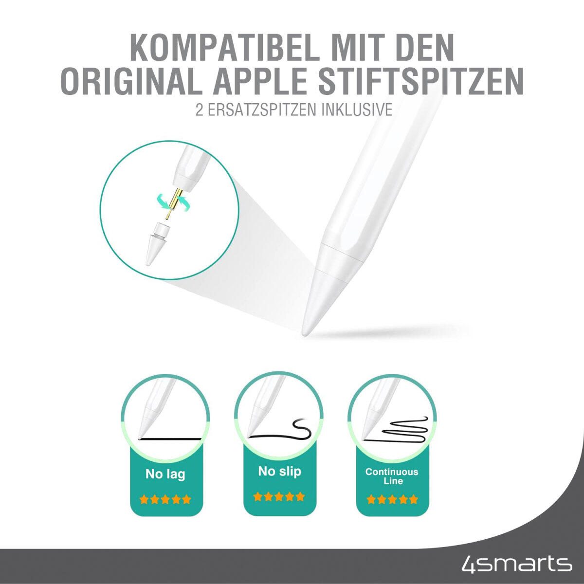 4smarts Aktiver Eingabestift Pencil Pro 3 weiss