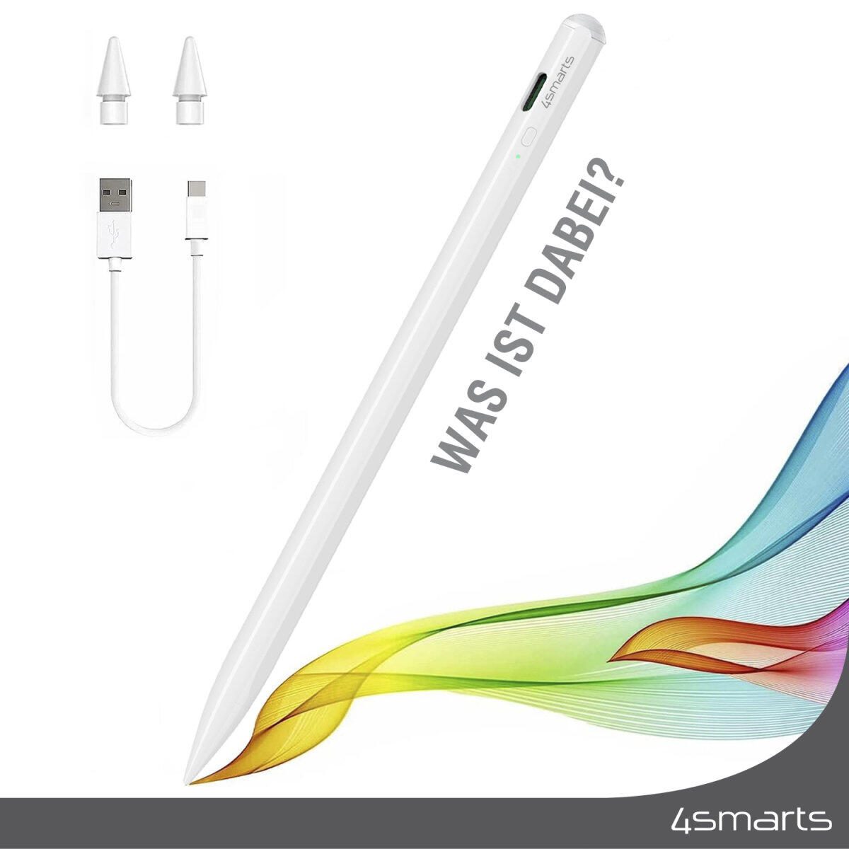 4smarts Aktiver Eingabestift Pencil Pro 3 weiss