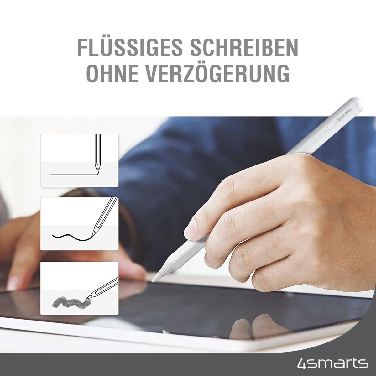 4smarts Aktiver Eingabestift Pencil Pro 3 weiss