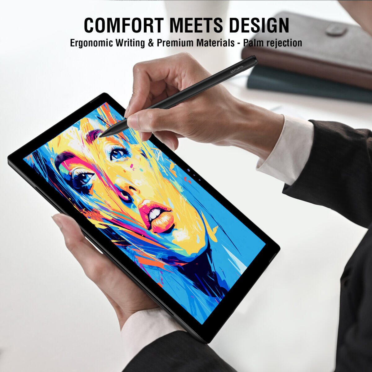 4smarts Aktiver Eingabestift MPP für Surface, schwarz