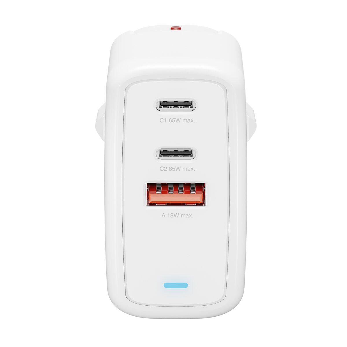 4smarts Ladegerät GaN Flex 65W 2 USB-C+1 USB-A weiß
