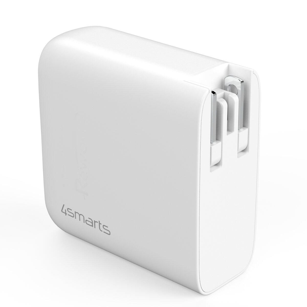 4smarts Ladegerät GaN Flex 65W 2 USB-C+1 USB-A weiß