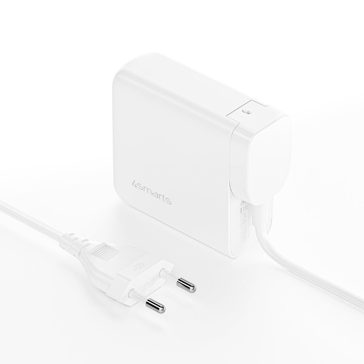4smarts Ladegerät GaN Flex Pro 100W 3 USB-C+1 USB-A, weiß, Travel Edition