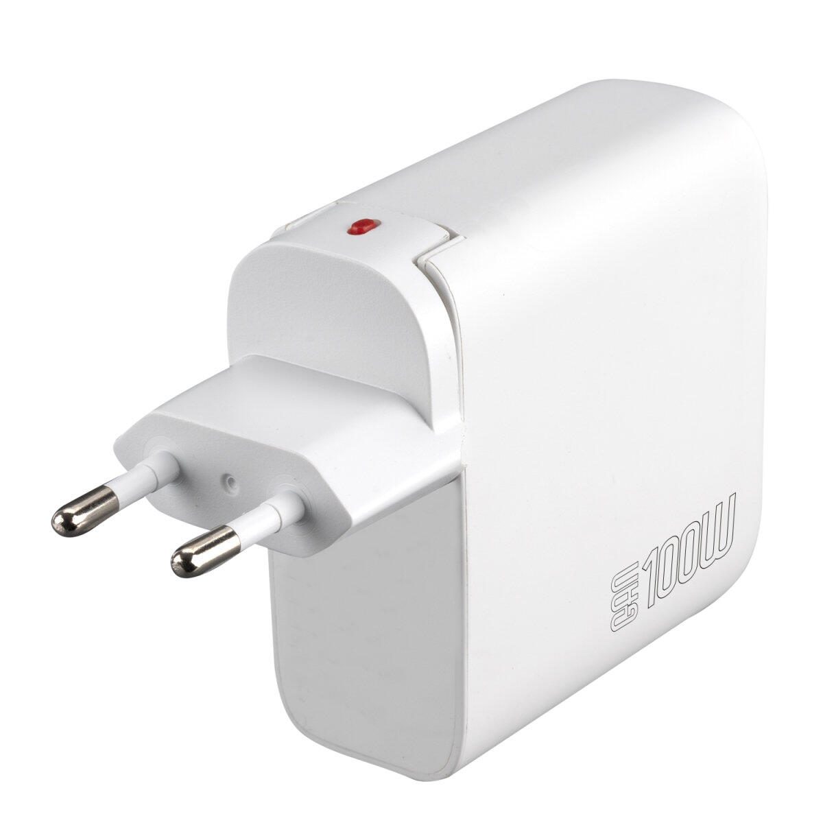 4smarts Ladegerät GaN Flex Pro 100W 3 USB-C+1 USB-A, weiß, Travel Edition