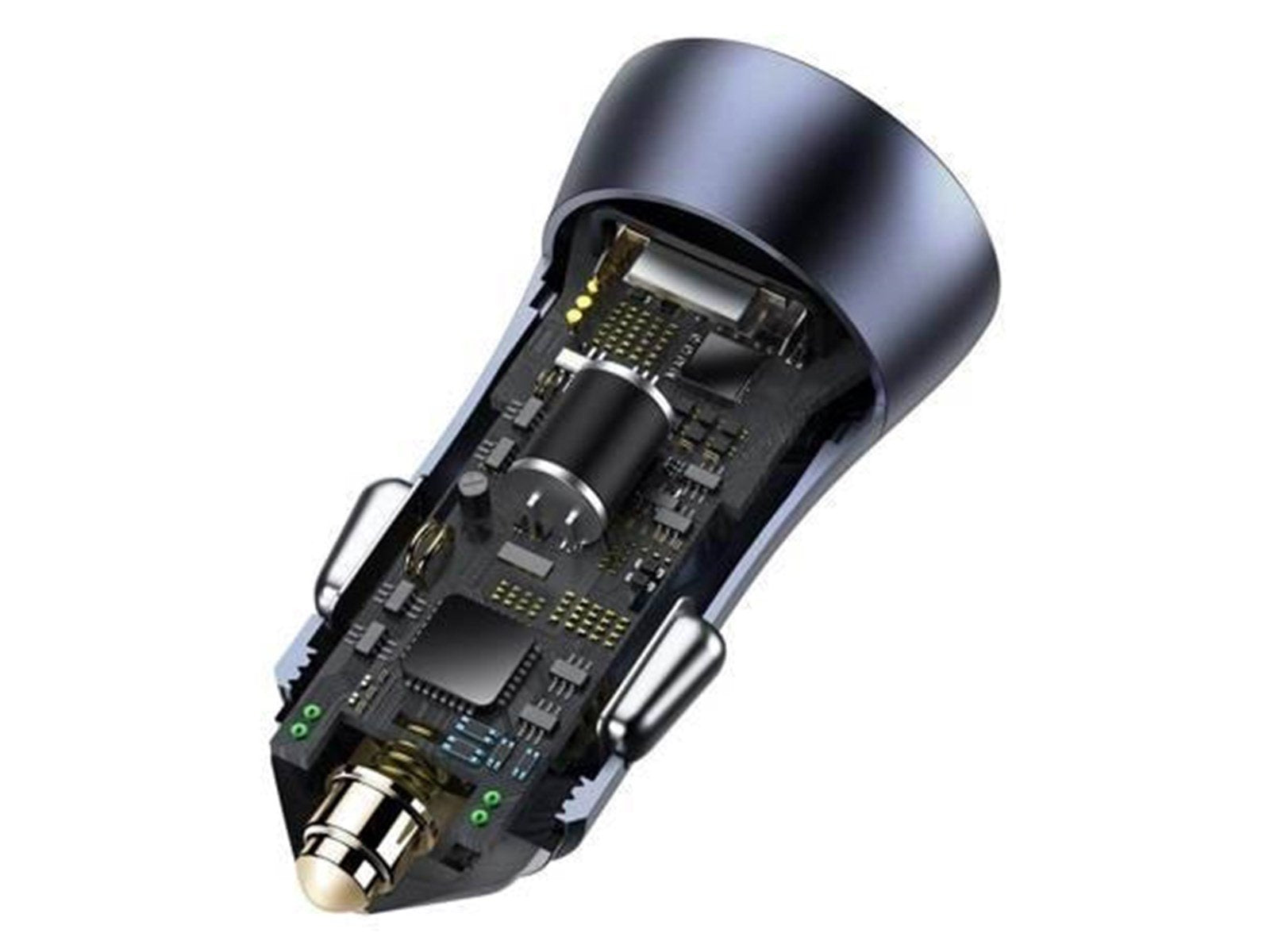Baseus  Golden Contactor Pro car charger USB + USB-C QC4.0+ PD SCP 40W (gray)
