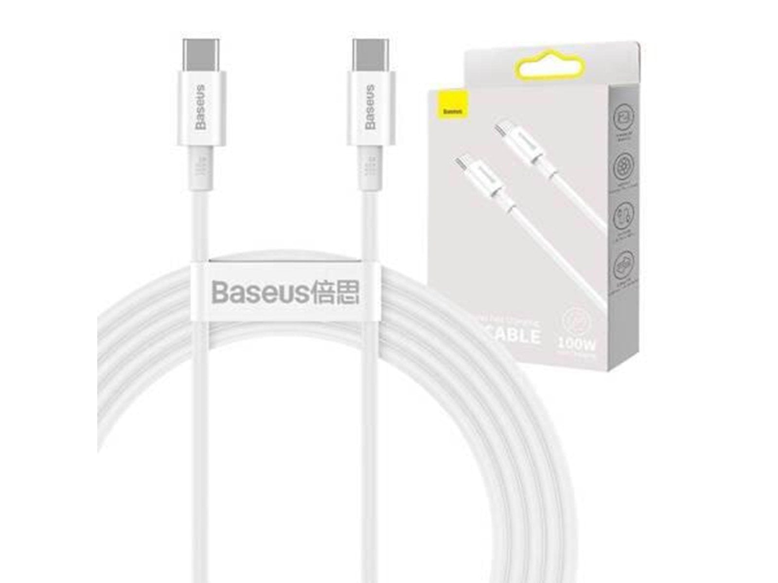 Baseus Superior Series Cable USB-C to USB-C 100W 2m (white)