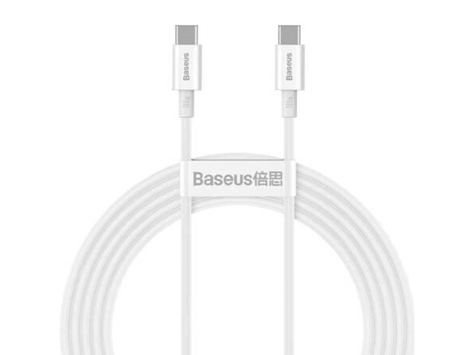 Baseus Superior Series Cable USB-C to USB-C 100W 2m (white)