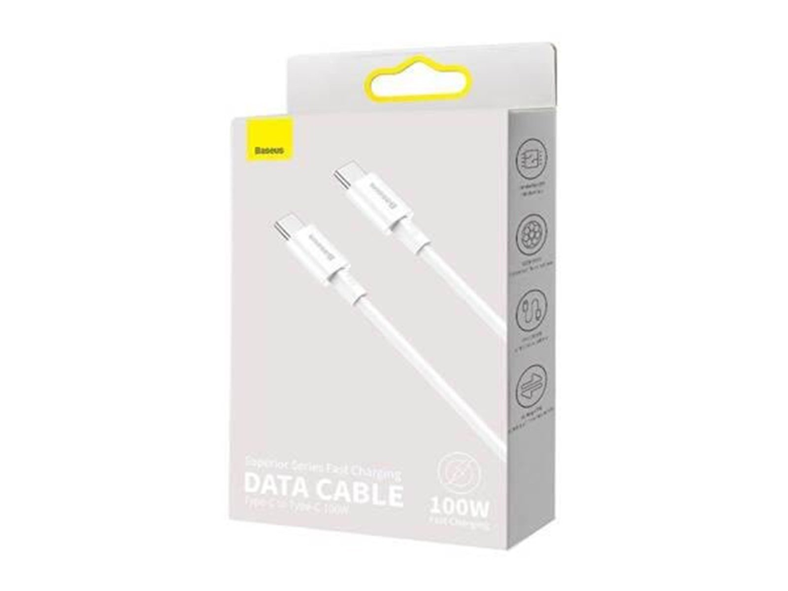 Baseus Superior Series Cable USB-C to USB-C 100W 2m (white)