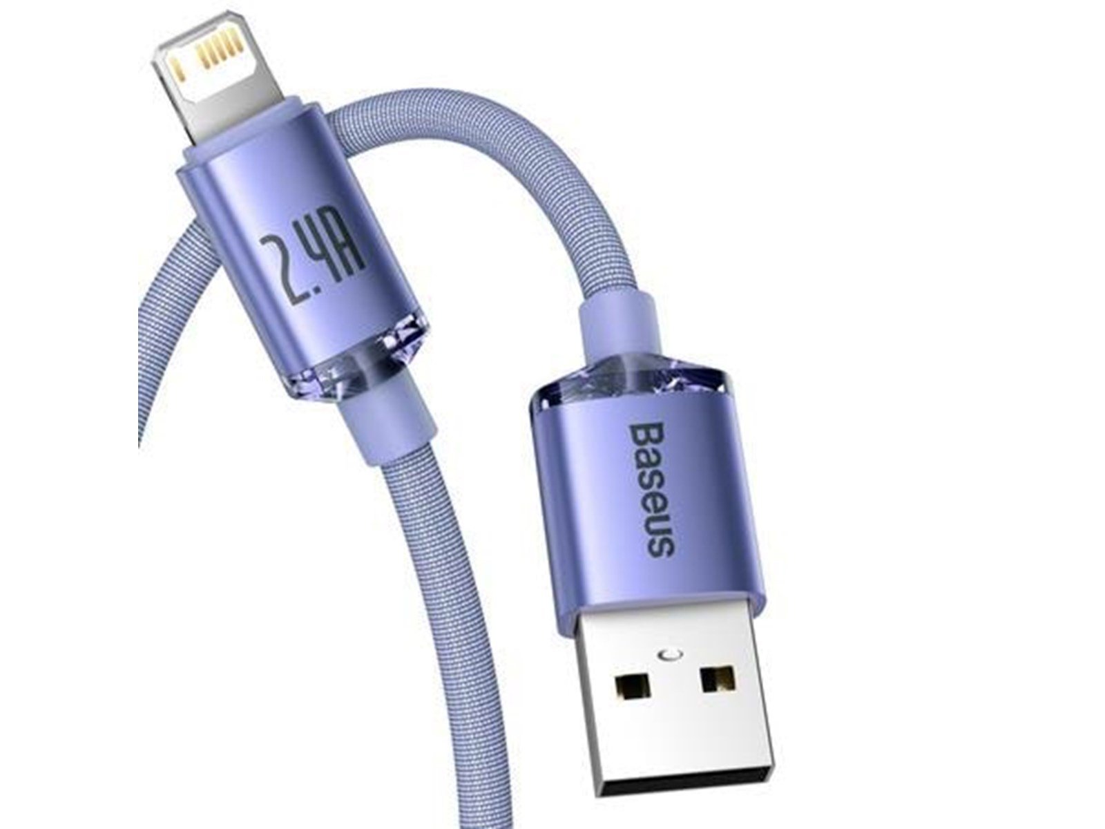Baseus Crystal Shine cable USB to Lightning 2.4A 1.2m (purple)