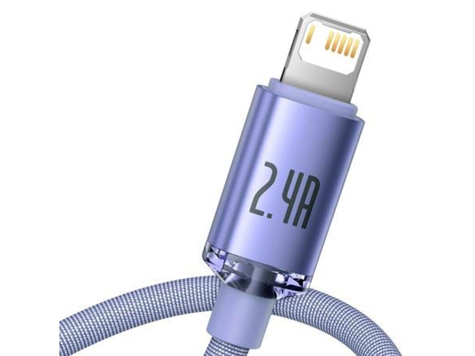 Baseus Crystal Shine cable USB to Lightning 2.4A 1.2m (purple)