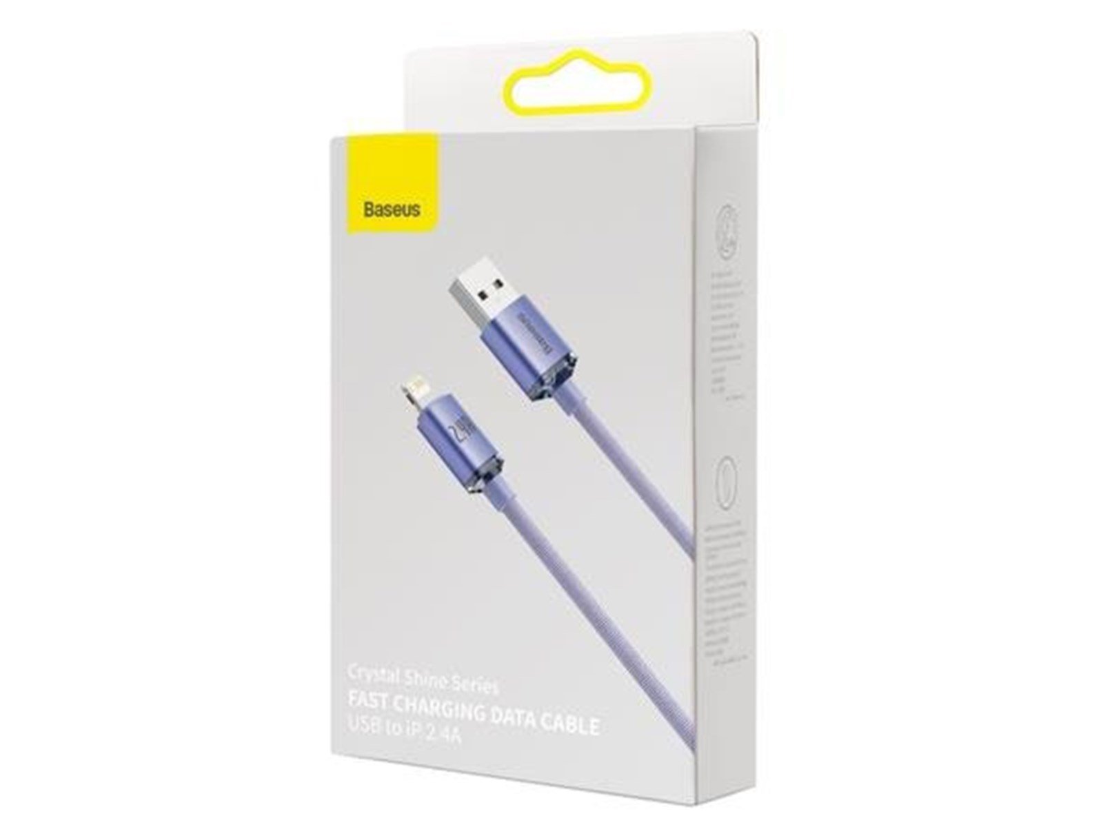Baseus Crystal Shine cable USB to Lightning 2.4A 1.2m (purple)