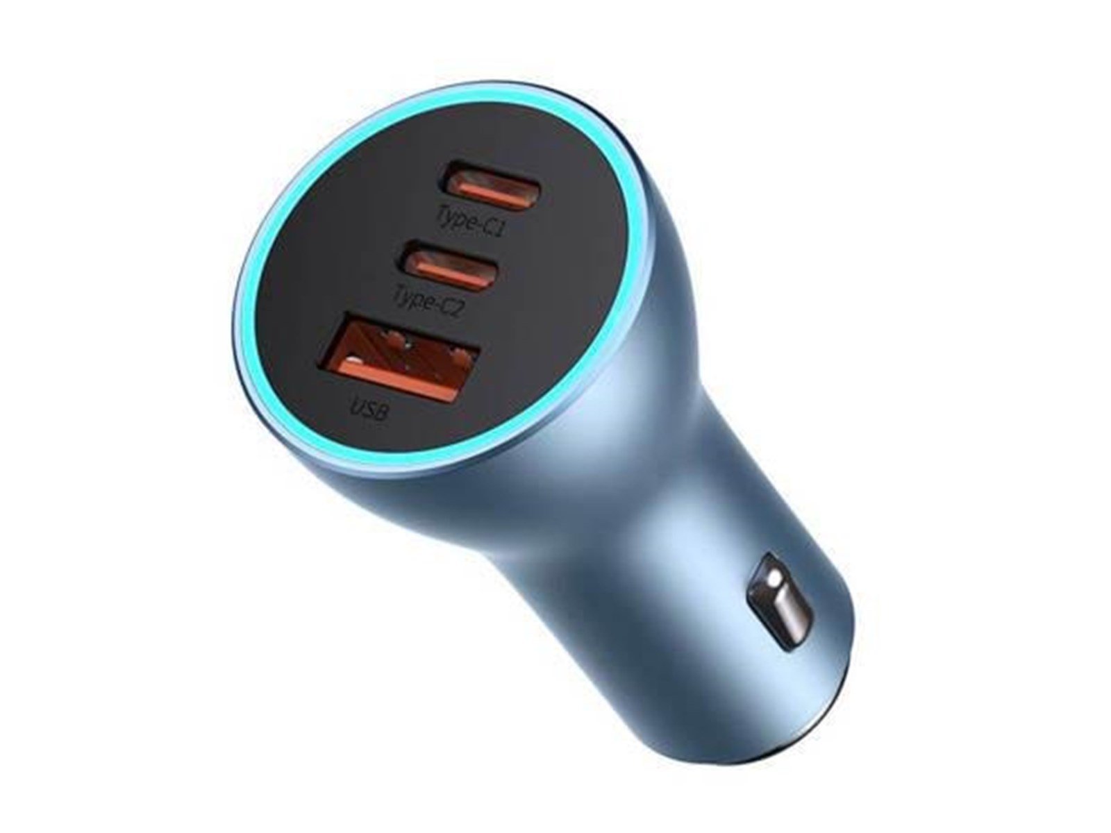 Baseus Car charger  Golden Contactor Pro 2x USB-C 1x USB 65W (blue)