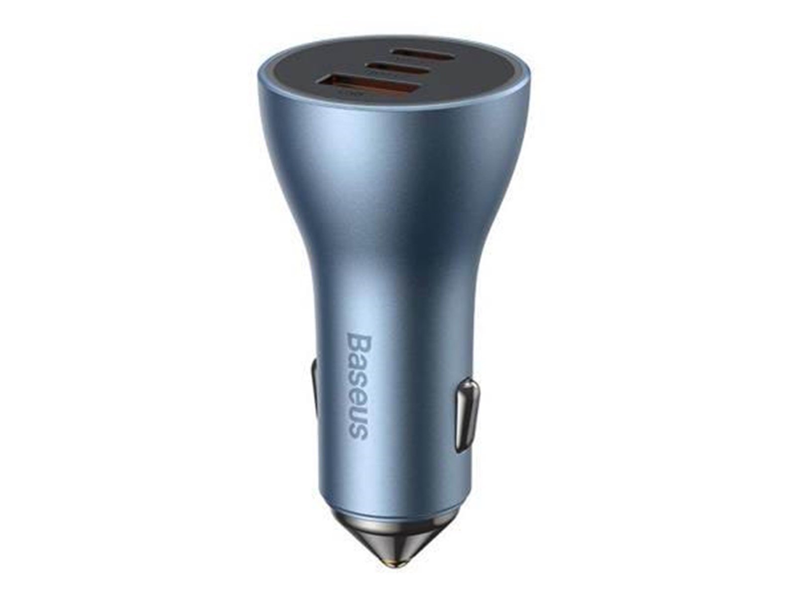 Baseus Car charger  Golden Contactor Pro 2x USB-C 1x USB 65W (blue)