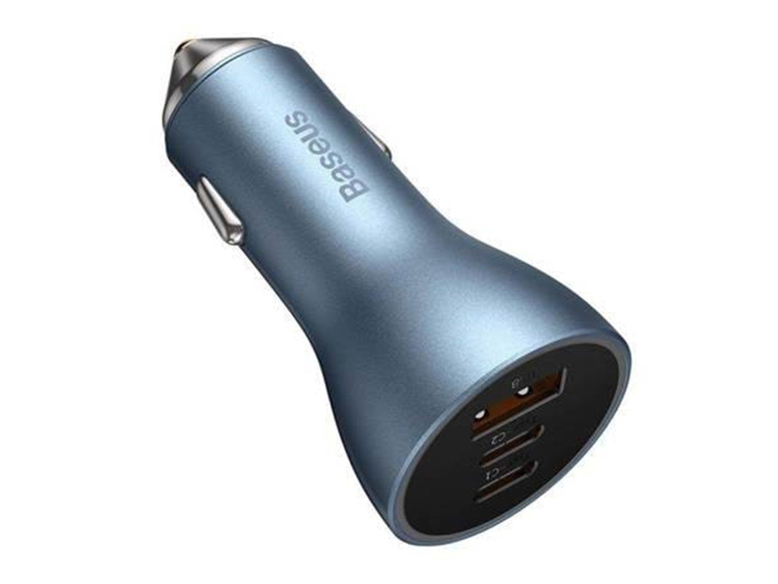 Baseus Car charger  Golden Contactor Pro 2x USB-C 1x USB 65W (blue)