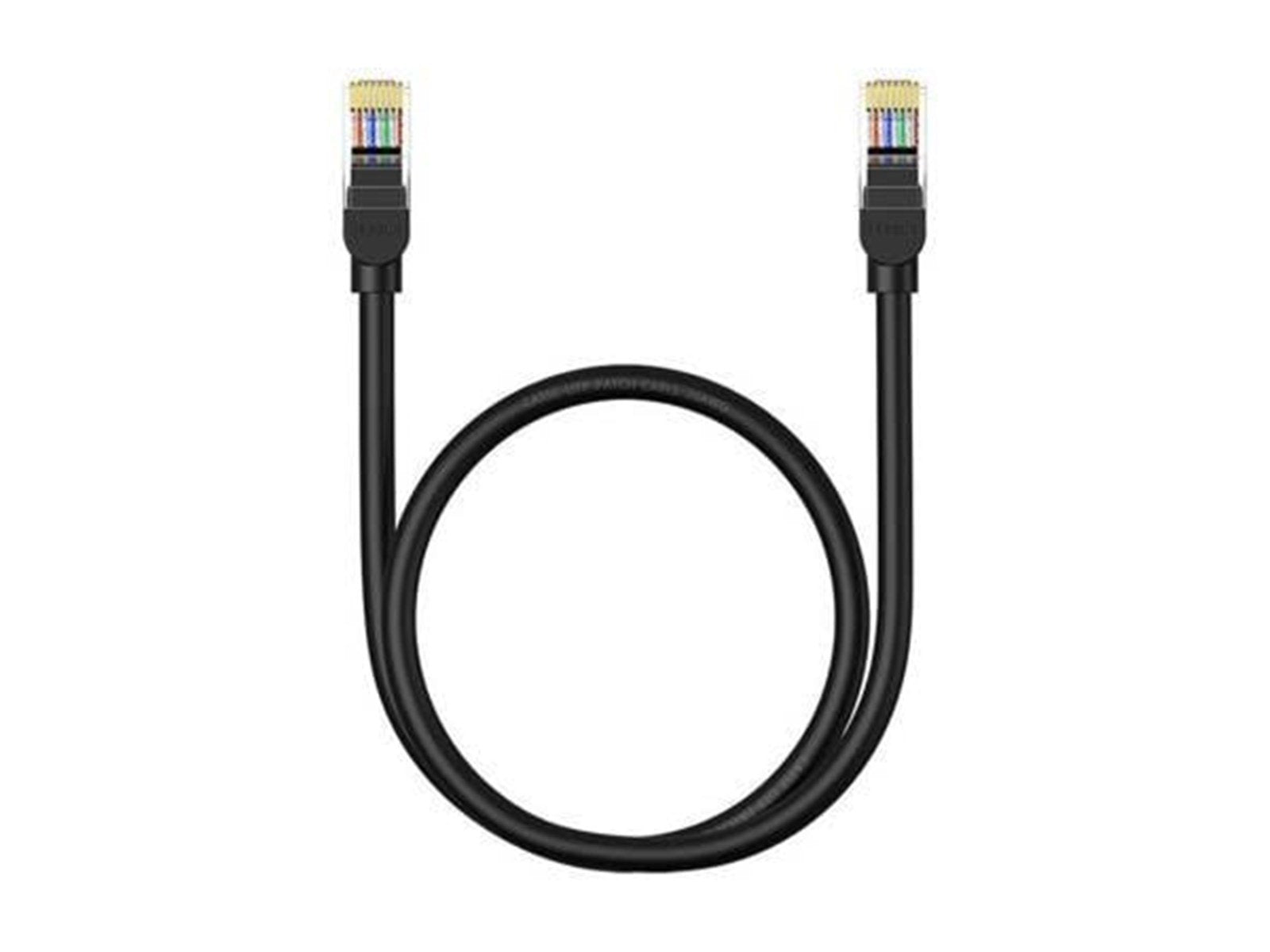 Baseus Ethernet CAT5 0.5m network cable (black) - Schwarz - 0.5 meter