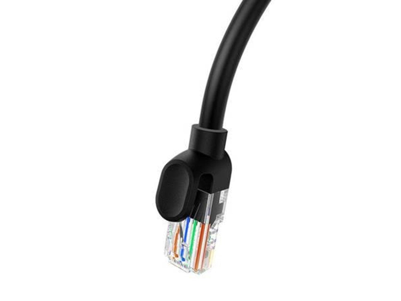 Baseus Ethernet CAT5 0.5m network cable (black) - Schwarz - 0.5 meter