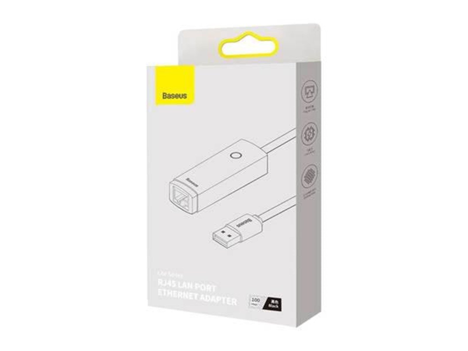 Baseus Lite Series USB to RJ45 network adapter 100Mbps (black)