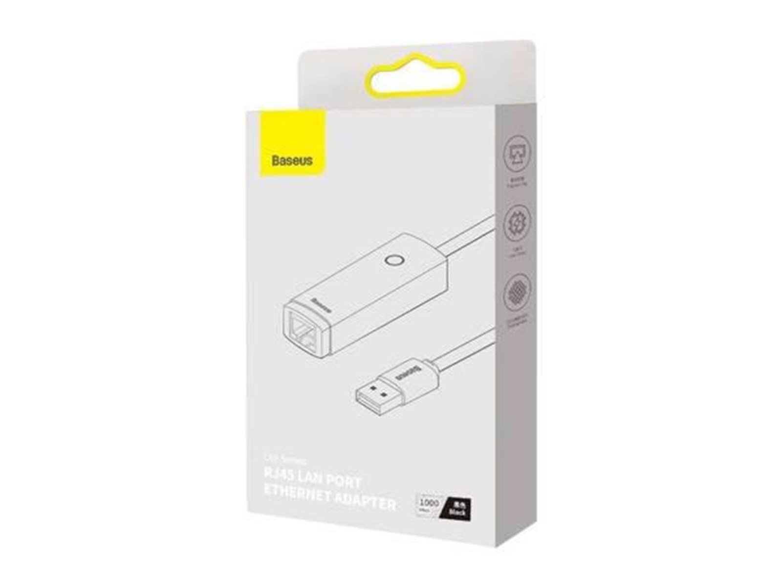 Baseus Network adapter Lite Series USB to RJ45 (black) - Schwarz