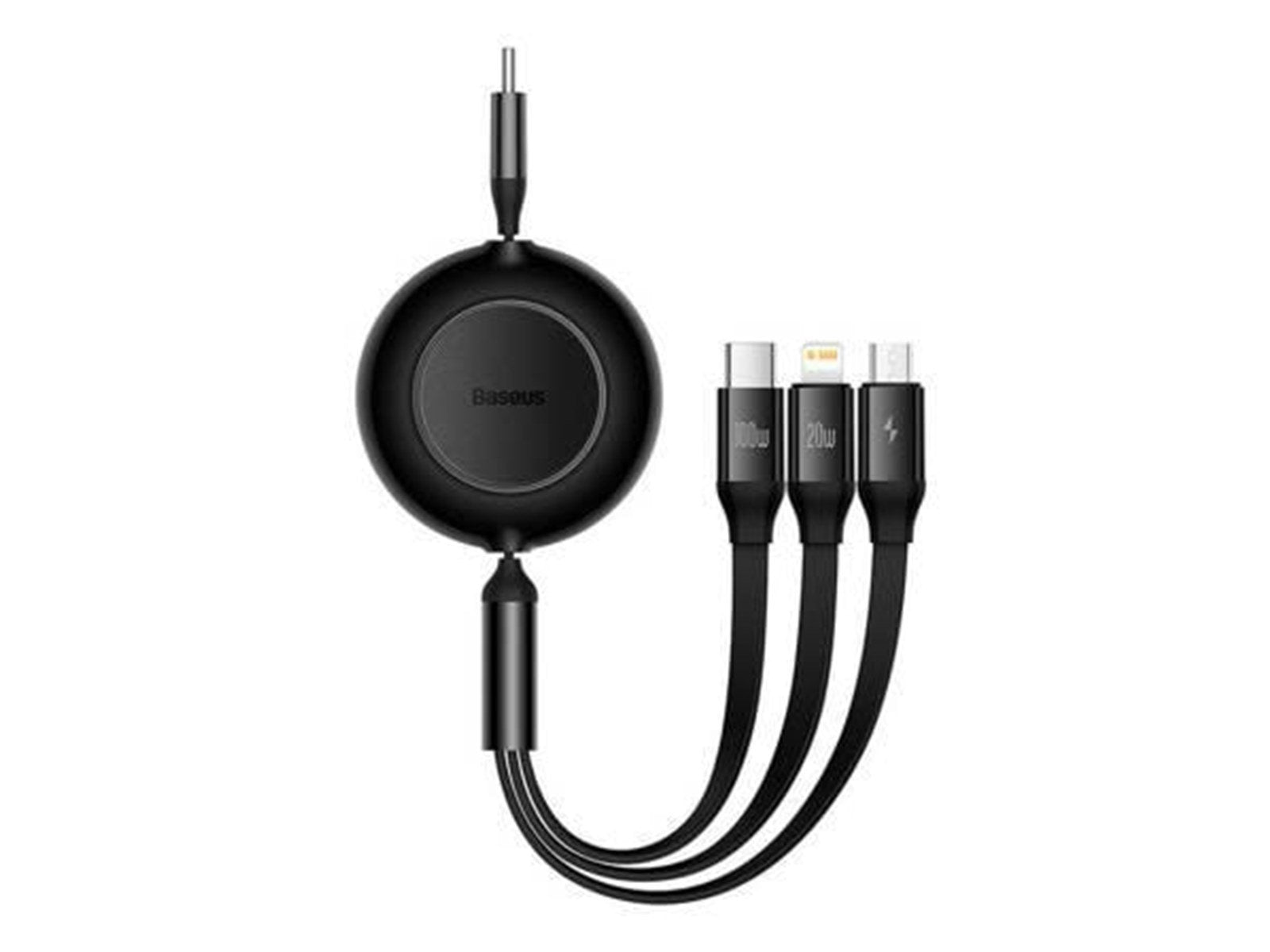 Baseus Bright Mirror 4 USB-C 3-in-1 cable for micro USB / USB-C / Lightning 100W / 3.5A 1.1m (Black)