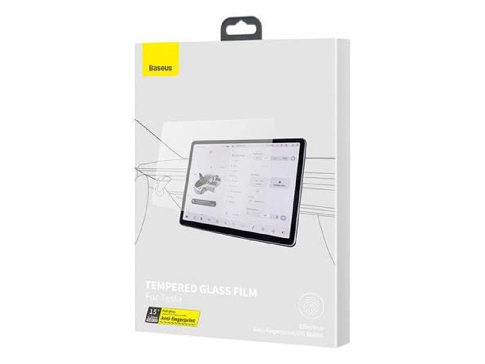 Baseus Tempered Glass  Crystal 0.3mm for Tesla model 3/Y 15''