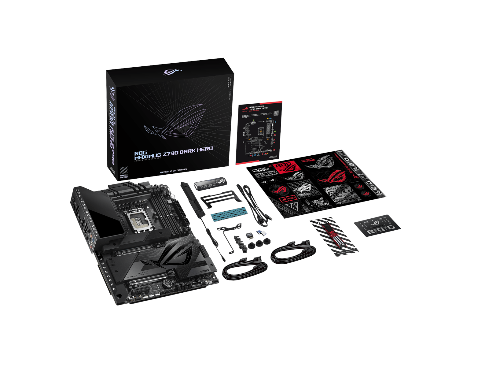 ASUS ROG MAXIMUS Z790 DARK HERO Mainboard - Intel Z790 - Intel LGA1700 socket - DDR5 RAM - ATX
