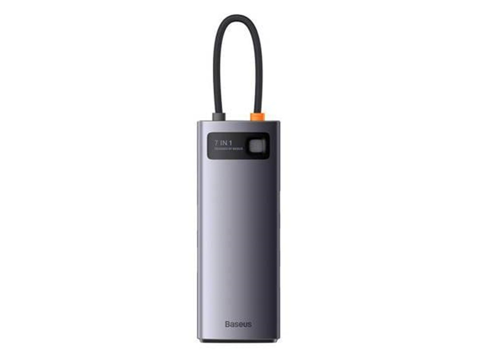 Baseus Hub 7in1 Metal Gleam Series USB-C to 3x USB 3.0 + 2x HDMI + USB-C PD + Ethernet RJ45 USB-Hubs - USB 3.0 - 7 - Grau