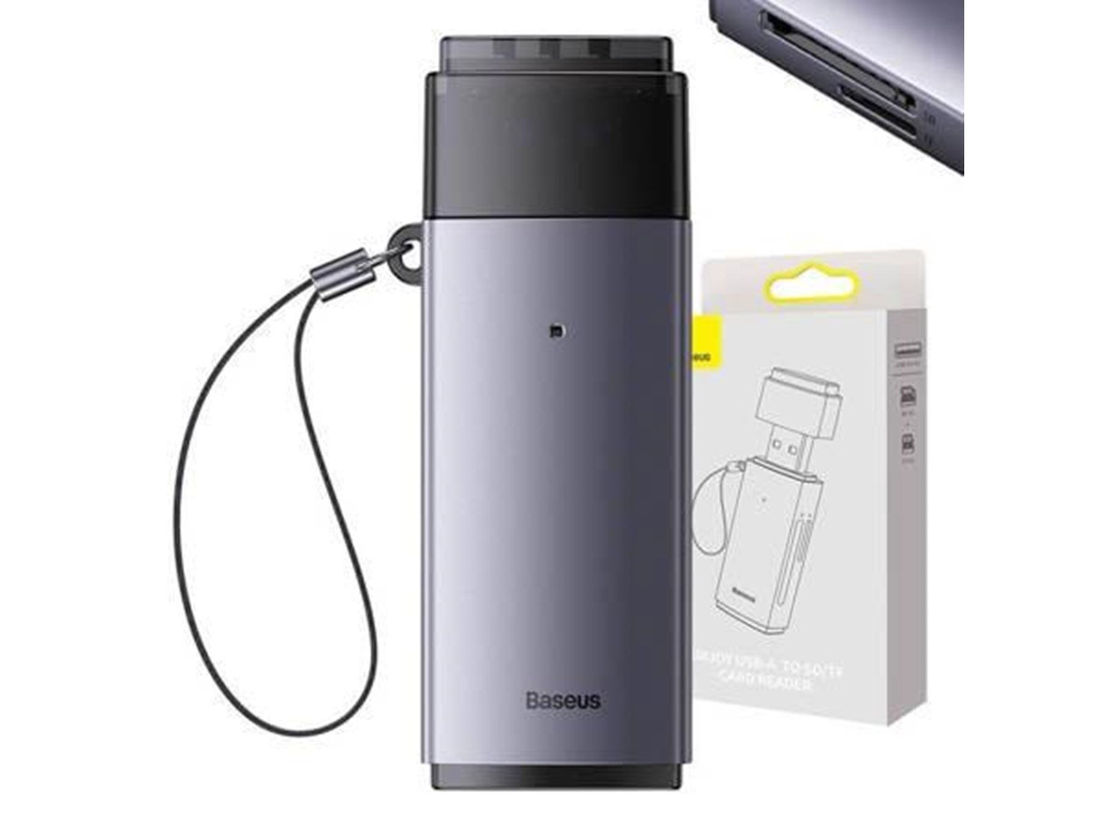 Baseus Lite Series SD/TF memory card reader USB (gray) - USB-Stick