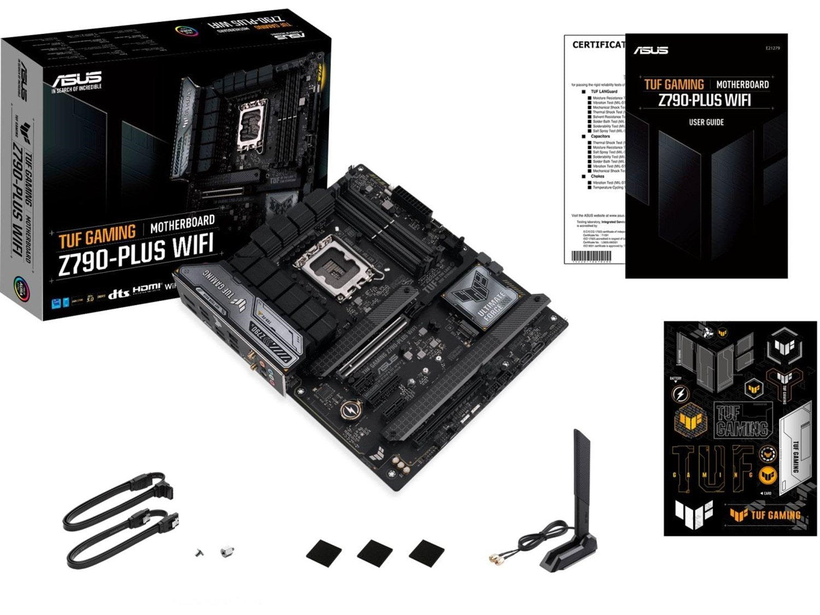 ASUS TUF GAMING Z790-PLUS WIFI (V2) Mainboard - Intel Z790 - Intel LGA1700 socket - DDR5 RAM - ATX