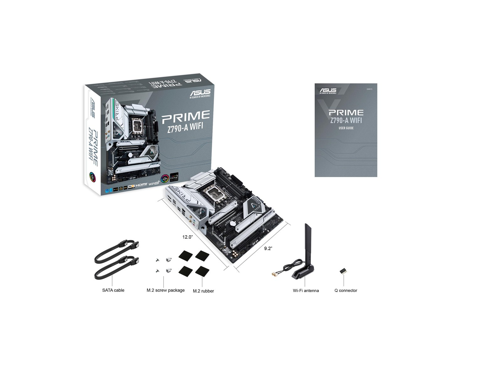 ASUS PRIME Z790-A WIFI (V2) Mainboard - Intel Z790 - Intel LGA1700 socket - DDR5 RAM - ATX