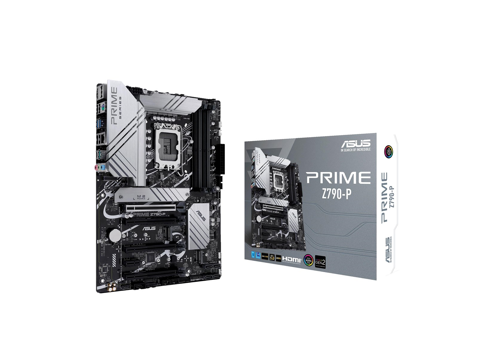 ASUS PRIME Z790-P (V2) Mainboard - Intel Z790 - Intel LGA1700 socket - DDR5 RAM - ATX