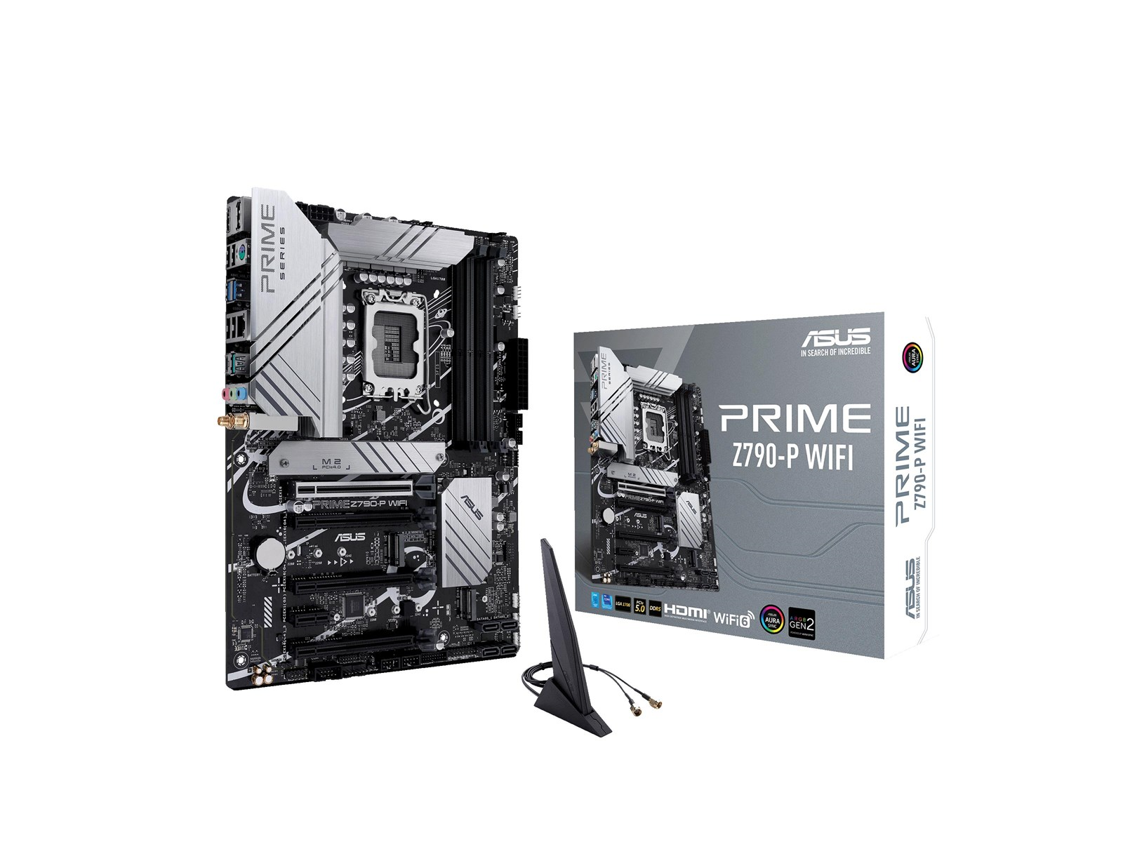 ASUS PRIME Z790-P WIFI (V2) Mainboard - Intel Z790 - Intel LGA1700 socket - DDR5 RAM - ATX