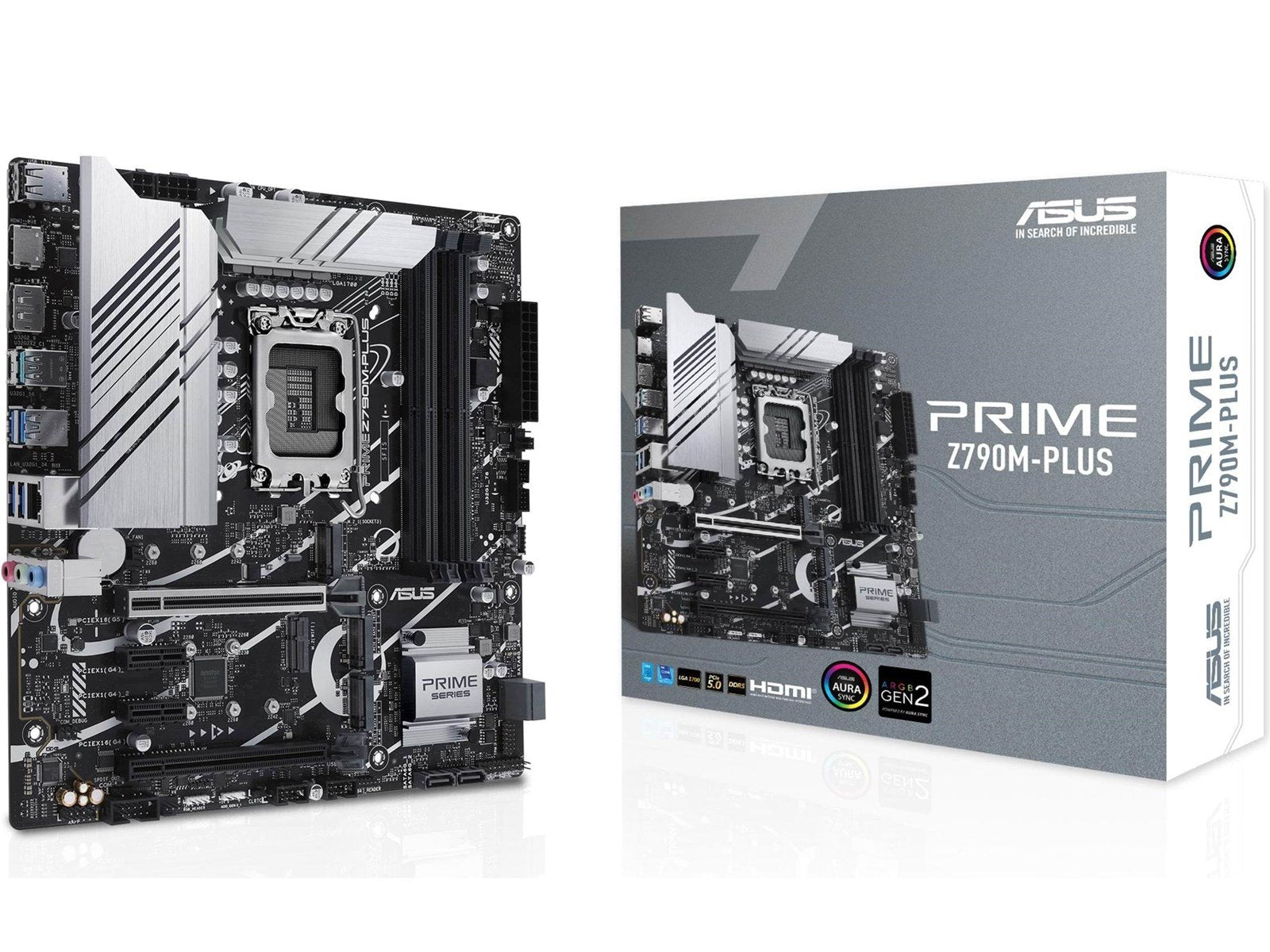 ASUS PRIME Z790M-PLUS (V2) Mainboard - Intel Z790 - Intel LGA1700 socket - DDR5 RAM - Micro-ATX