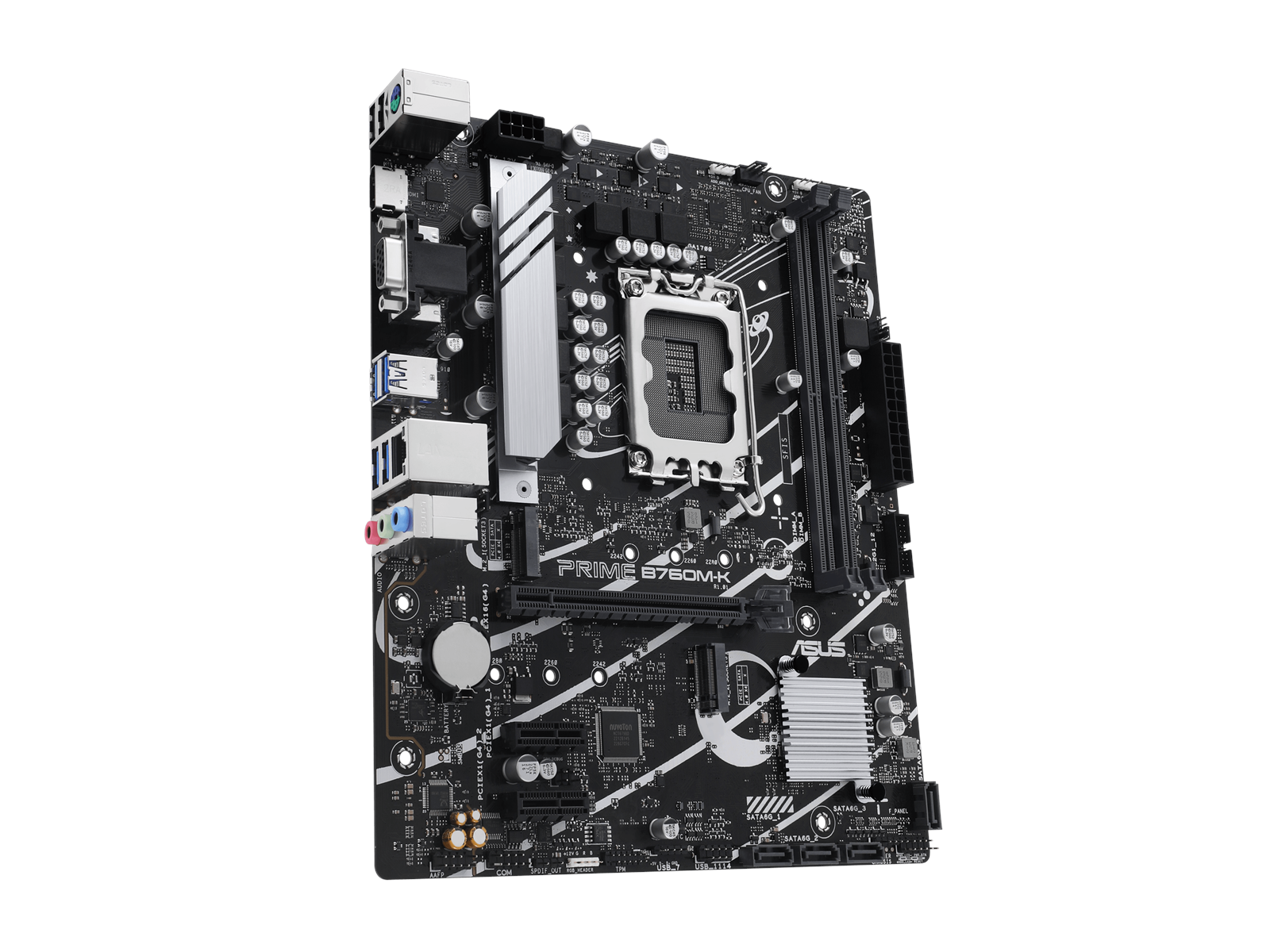 ASUS PRIME B760M-K (V2) Mainboard - Intel B760 - Intel LGA1700 socket - DDR5 RAM - Micro-ATX