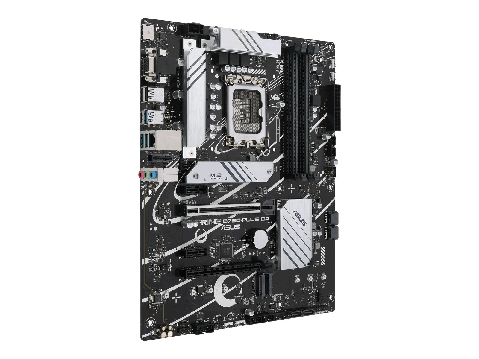 ASUS PRIME B760-PLUS D4 (V2) Mainboard - Intel B760 - Intel LGA1700 socket - DDR4 RAM - ATX