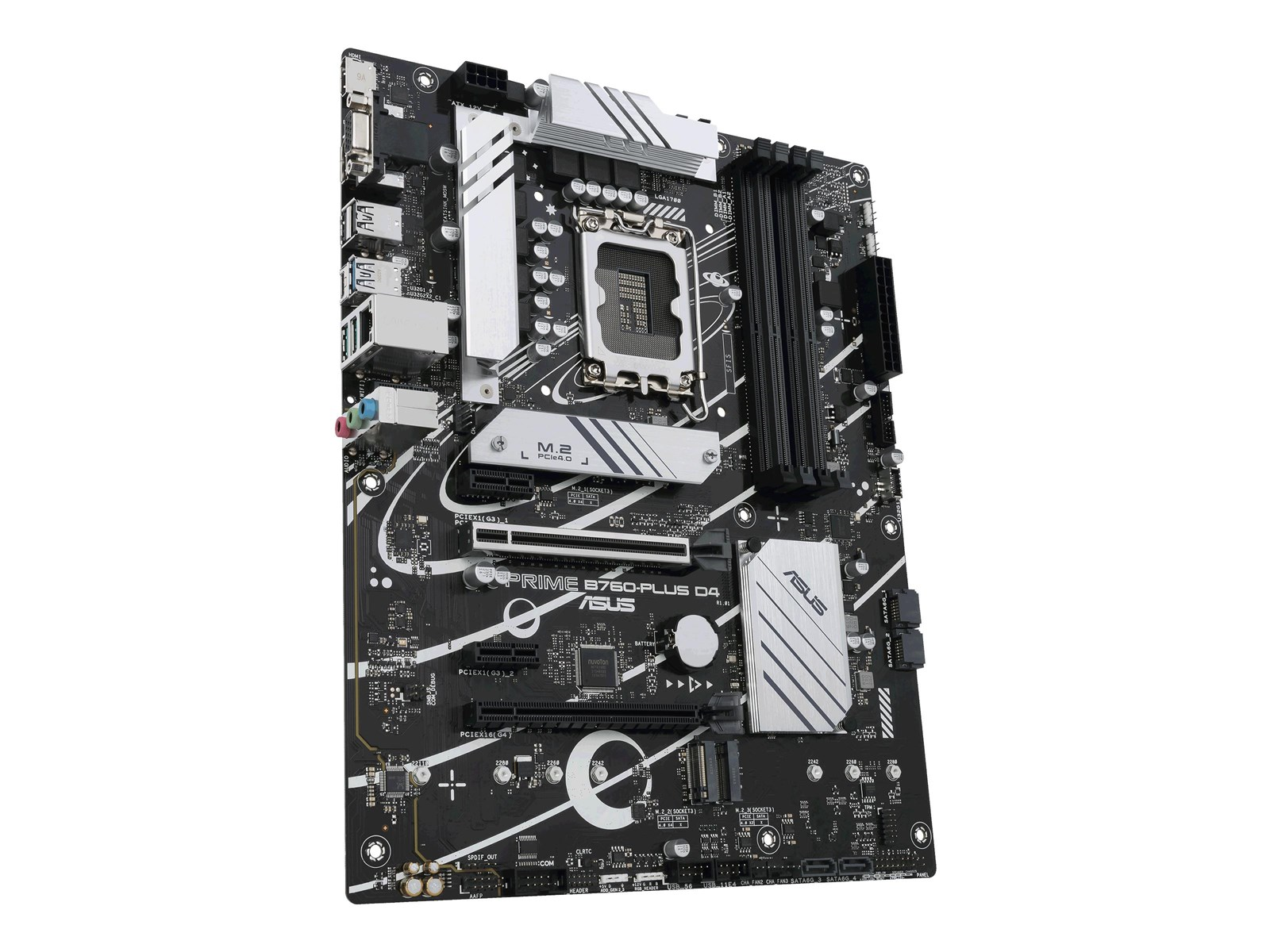 ASUS PRIME B760-PLUS D4 (V2) Mainboard - Intel B760 - Intel LGA1700 socket - DDR4 RAM - ATX