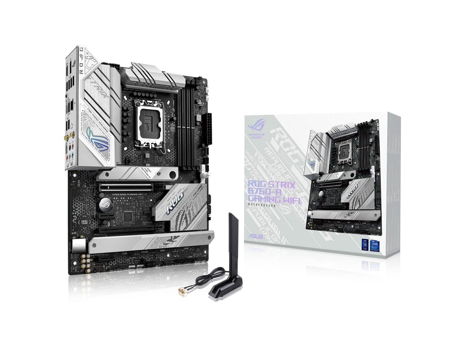 ASUS ROG STRIX B760-A GAMING WIFI (V2) Mainboard - Intel B760 - Intel LGA1700 socket - DDR5 RAM - ATX