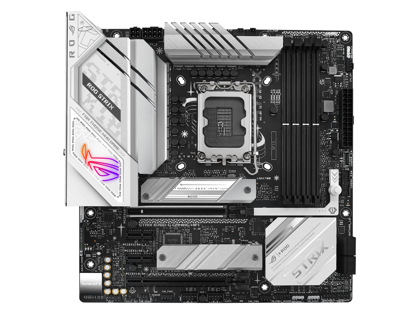 ASUS ROG STRIX B760-G GAMING WIFI (V2) Mainboard - Intel B760 - Intel LGA1700 socket - DDR5 RAM - Micro-ATX