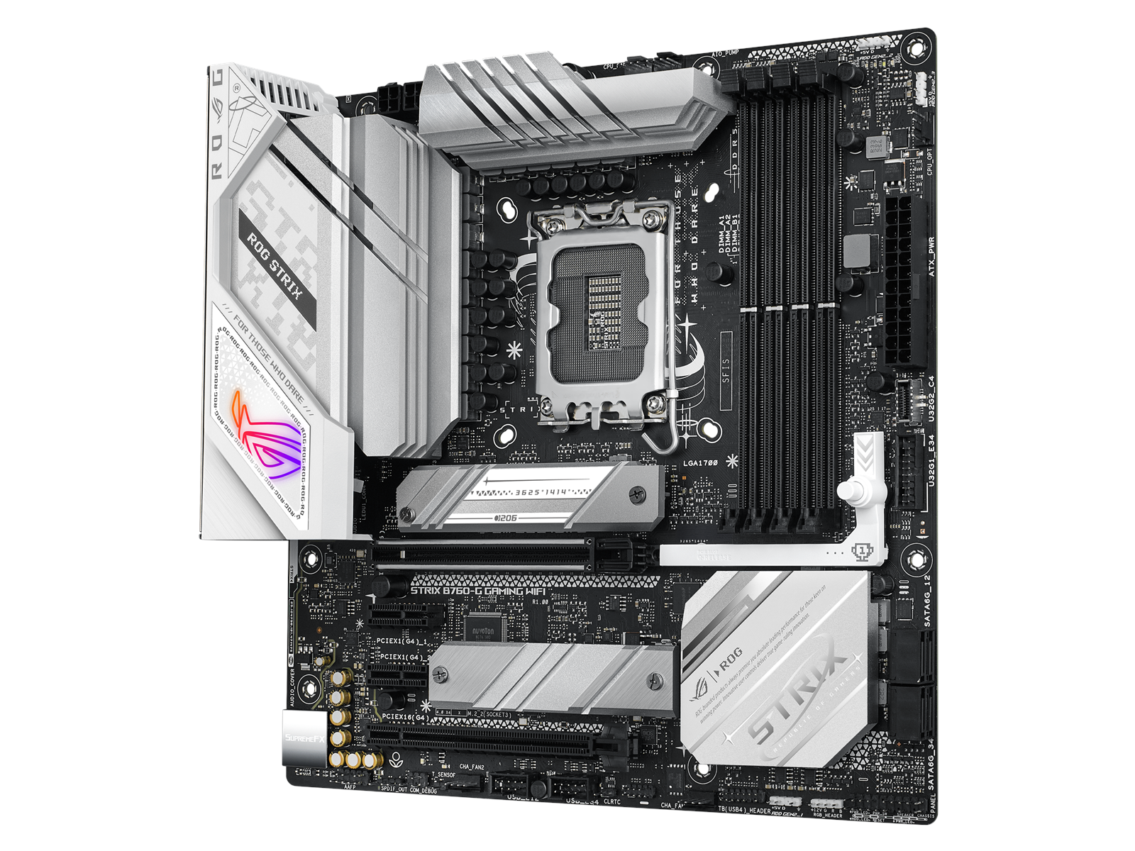 ASUS ROG STRIX B760-G GAMING WIFI (V2) Mainboard - Intel B760 - Intel LGA1700 socket - DDR5 RAM - Micro-ATX
