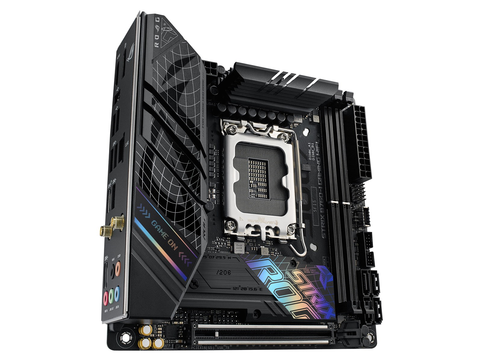 ASUS ROG STRIX B760-I GAMING WIFI (V2) Mainboard - Intel B760 - Intel LGA1700 socket - DDR5 RAM - Mini-ITX