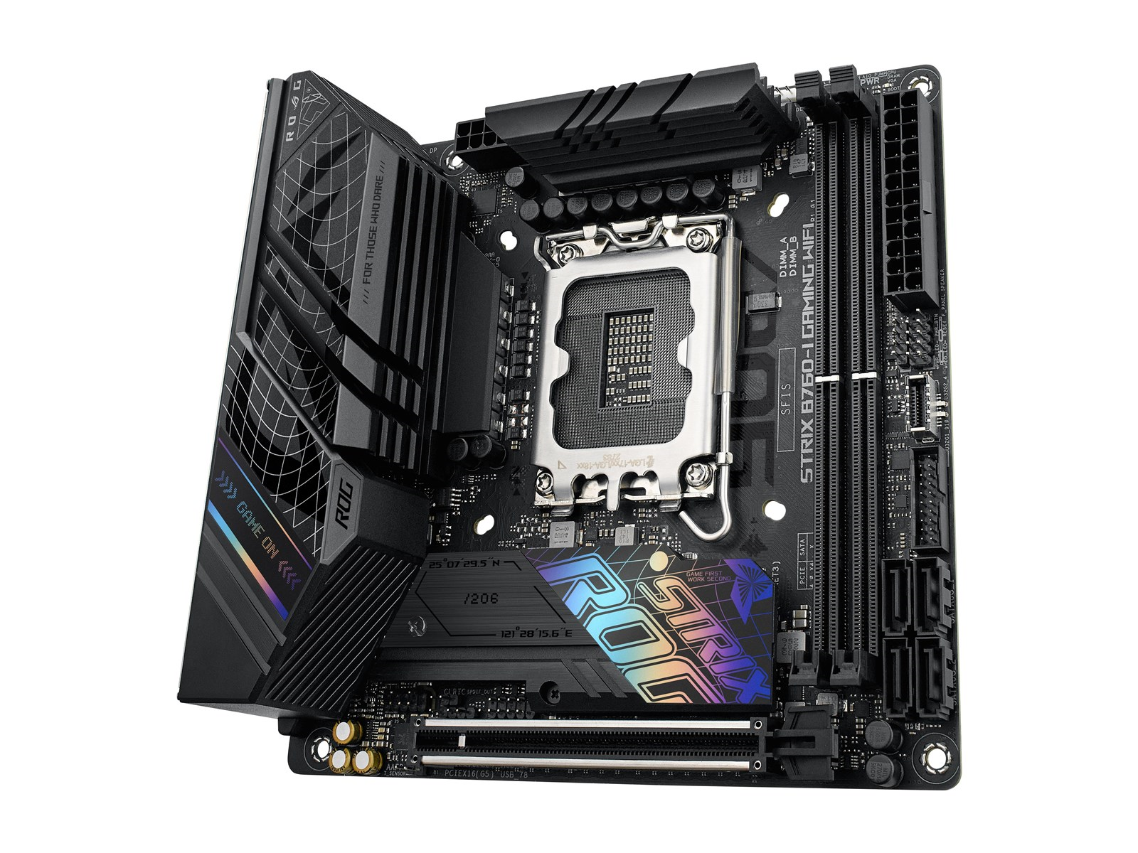 ASUS ROG STRIX B760-I GAMING WIFI (V2) Mainboard - Intel B760 - Intel LGA1700 socket - DDR5 RAM - Mini-ITX