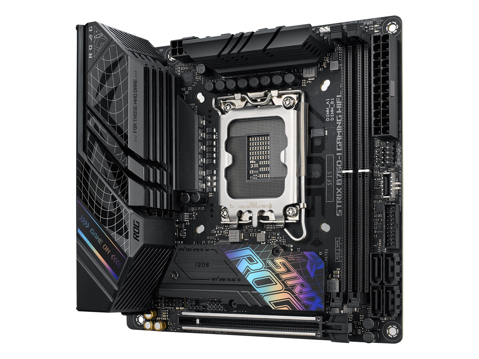 ASUS ROG STRIX B760-I GAMING WIFI (V2) Mainboard - Intel B760 - Intel LGA1700 socket - DDR5 RAM - Mini-ITX